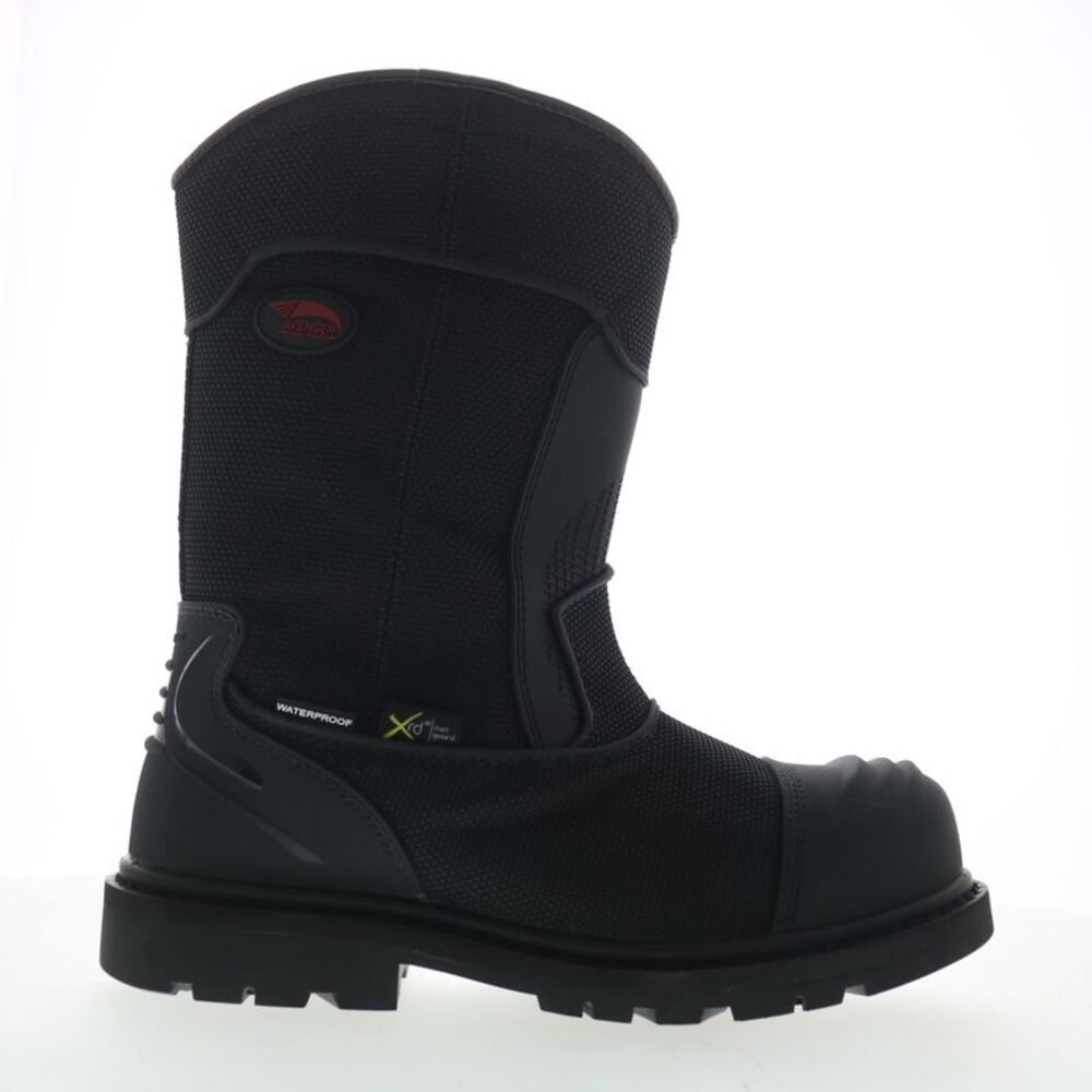 Avenger Mens Hammer Wellington Carbon Toe Waterproof Black Boots (NWT)